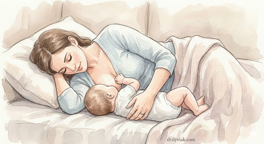 Позиція годування лежачи